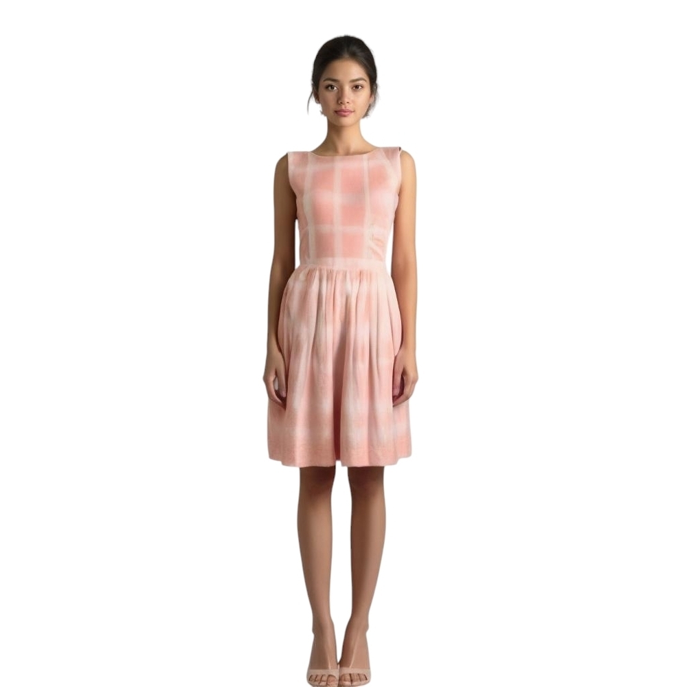 Marc By Marc Jacobs Blurred Gingham Voile Dress 4
